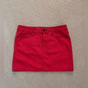 Earnest Sewn Red Mini Skirt, Size 26